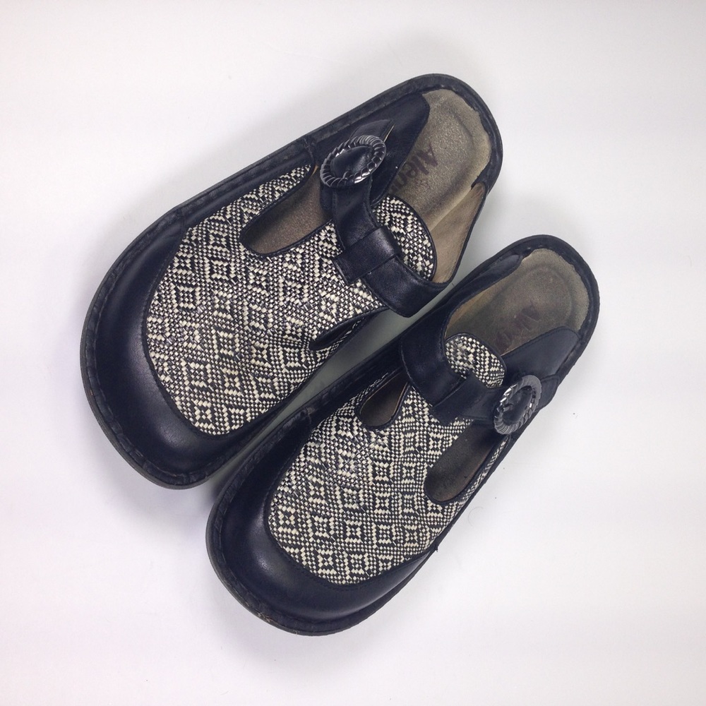 ALEGRIA Patent Leather Mules Ladies Sz38/ 7.5-8 - Picture 6 of 6